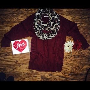 Just fab oversized V neck sweater